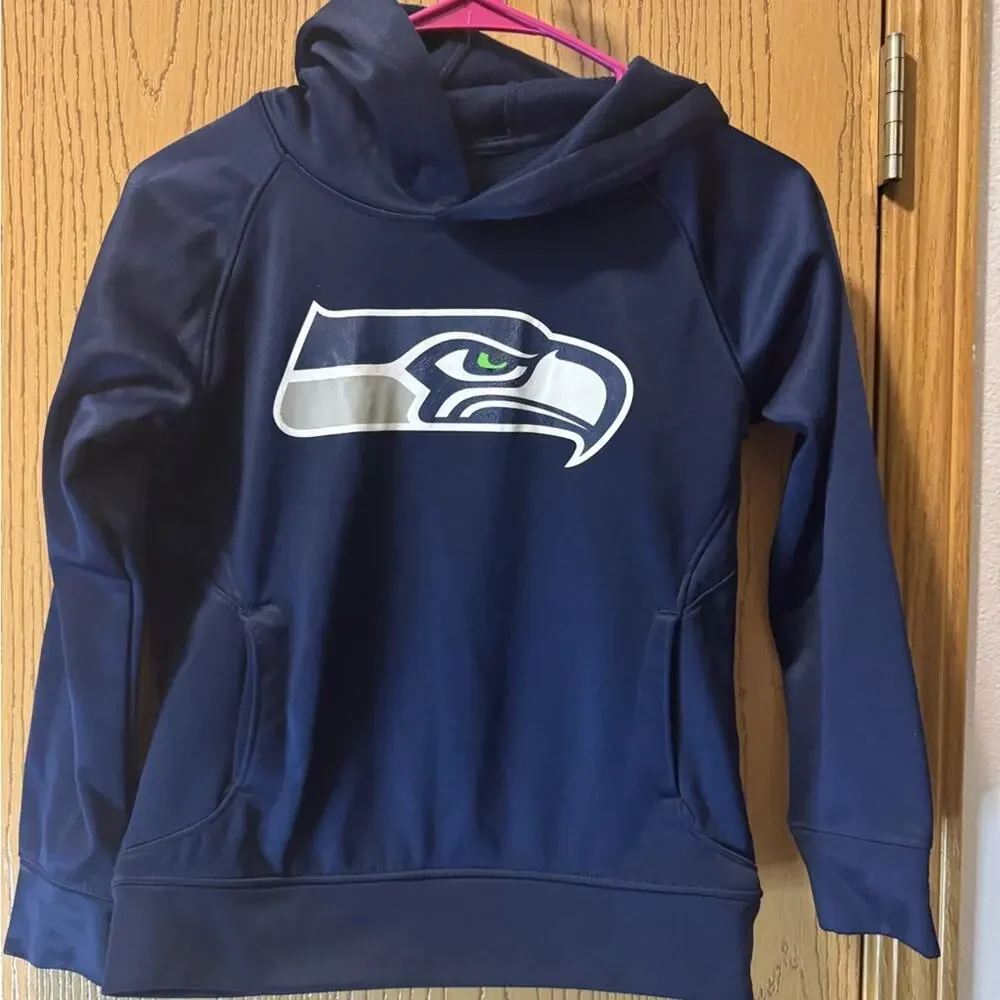 Seattle Seahawks Kids Navy Hoodie Size Youth ❤️